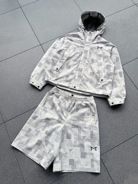 MERTRA PATCHWORK PLAID JACKET & SHORT