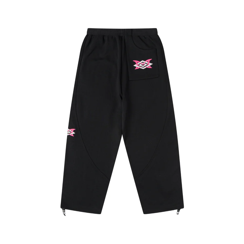 MERTRA x Umbro Warm Up Joggers (Black/Pink) - Image 2